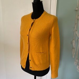 LOFT Mustard Yellow Women's Cardigan Sweater